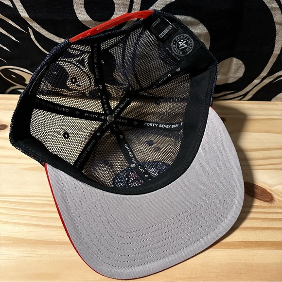 Boston Red Sox Mesh Snap Back Hat Forty-Seven Brand 47 - Picture 3 of 3